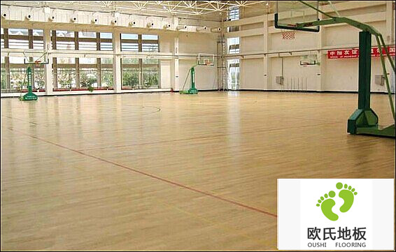寧夏通訊樞紐工程體育館運(yùn)動木地板鋪設(shè)