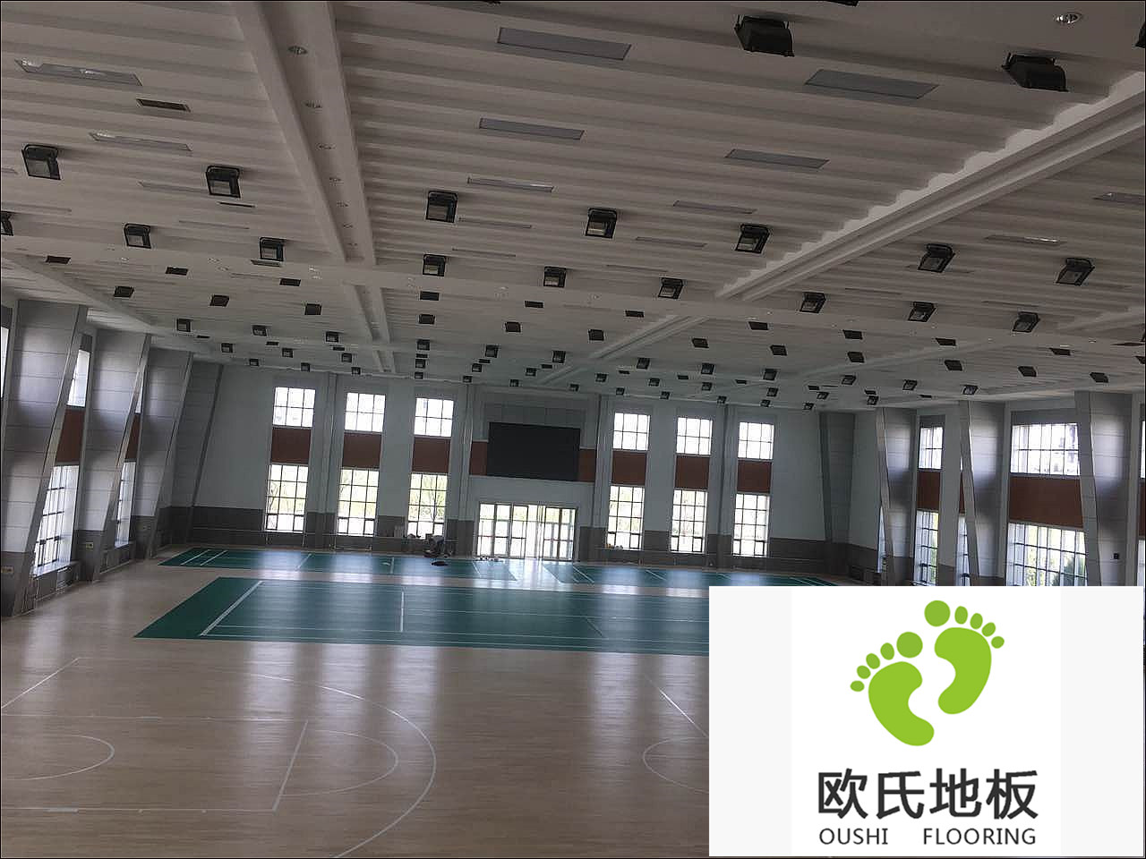 寧夏銀川體育運動地板：銀川消防總隊培訓(xùn)基地室內(nèi)體育館運動木地板案例